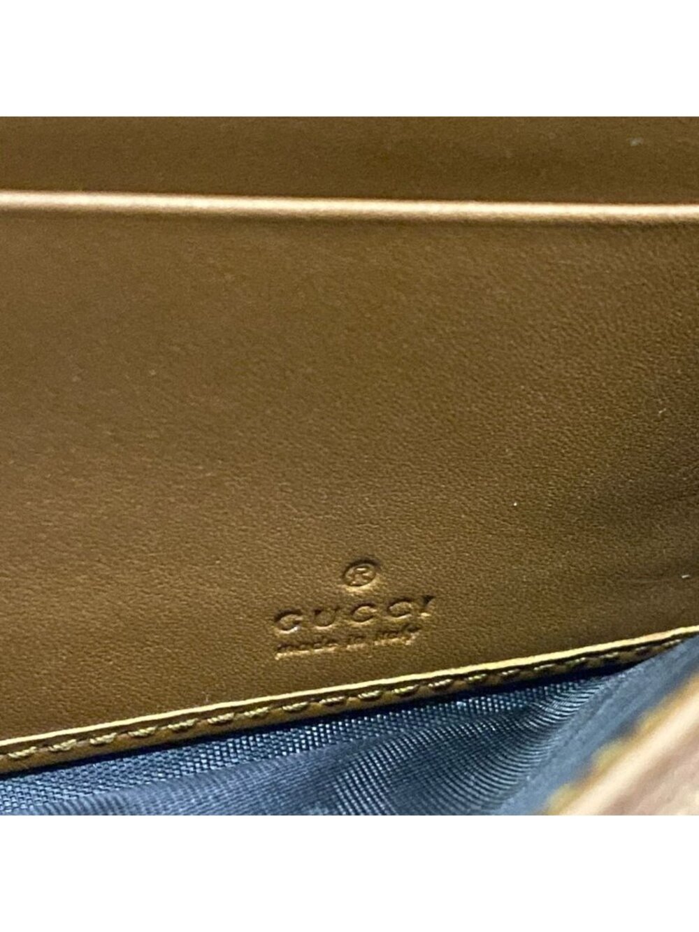 Gucci Wallet Padlockgg Plus GG Supreme Dark Brown Beige Black Chain Leather - Picture 6 of 13